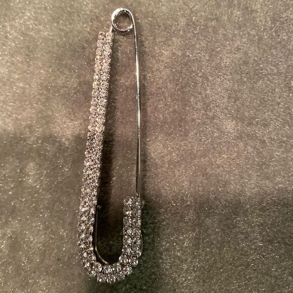 #403 LETTER "J" RHINESTONE Hat Pin - Picture 2 of 6